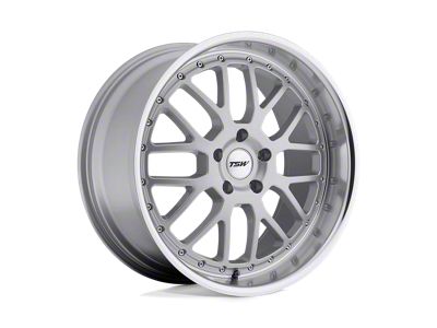 TSW Valencia Silver with Mirror Cut Lip 5-Lug Wheel; 20x10; 20mm Offset (87-90 Dakota)