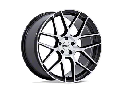TSW Lasarthe Gloss Black Machined 5-Lug Wheel; 17x8; 40mm Offset (22-26 Maverick)