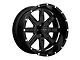 Tuff A.T. T15 Gloss Black Milled 6-Lug Wheel; 18x10; -24mm Offset (07-13 Silverado 1500)