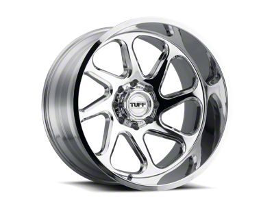 Tuff A.T. T2B Chrome 8-Lug Wheel; Left Directional; 26x14; -72mm Offset (08-10 F-350 Super Duty SRW)