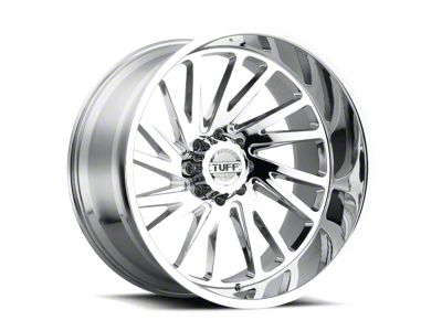 Tuff A.T. T2A Chrome 6-Lug Wheel; Left Directional; 22x12; -45mm Offset (15-20 F-150)