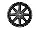 Tuff A.T. T15 Satin Black 6-Lug Wheel; 17x9; -13mm Offset (19-24 Silverado 1500)