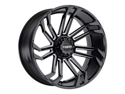 Tuff A.T. T21 Gloss Black Milled 6-Lug Wheel; 20x10; -19mm Offset (23-25 Colorado)