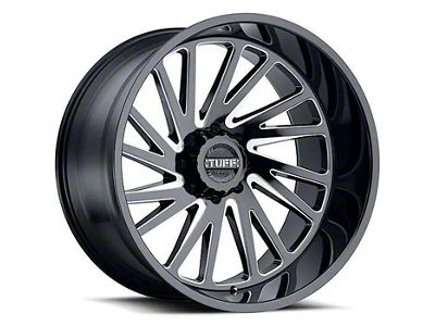 Tuff A.T. T2A Gloss Black Milled 6-Lug Wheel; 20x12; -45mm Offset (23-25 Colorado)
