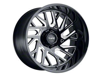 Tuff A.T. T4B Gloss Black Milled 6-Lug Wheel; 20x12; -45mm Offset (23-25 Colorado)