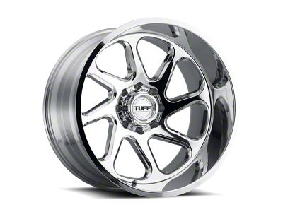 Tuff A.T. T2B Chrome 6-Lug Wheel; Left Directional; 22x12; -45mm Offset (23-25 Colorado)