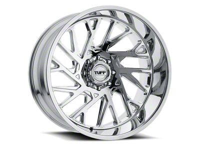 Tuff A.T. T4B Chrome 6-Lug Wheel; Left Directional; 22x12; -45mm Offset (23-25 Colorado)