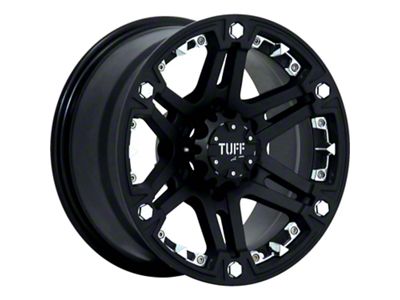 Tuff A.T. T01 Silver with Brushed Silver Face 5-Lug Wheel; 22x9.5; -13mm Offset (87-90 Dakota)