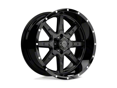 Tuff A.T. T15 Satin Black with Gloss Black Lip 6-Lug Wheel; 15x8; -13mm Offset (21-26 F-150)