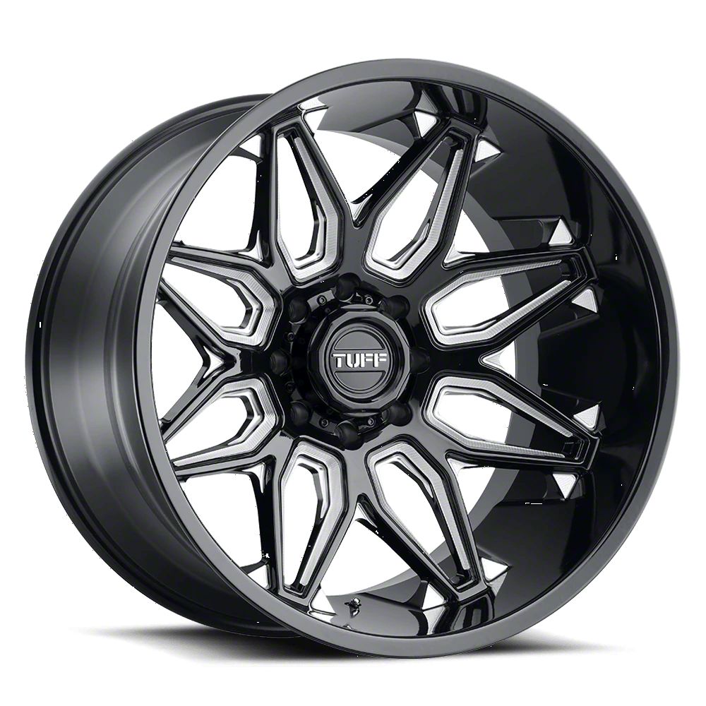 Tuff A.T. F-250 Super Duty T3B Gloss Black with Milled Spokes 8-Lug ...