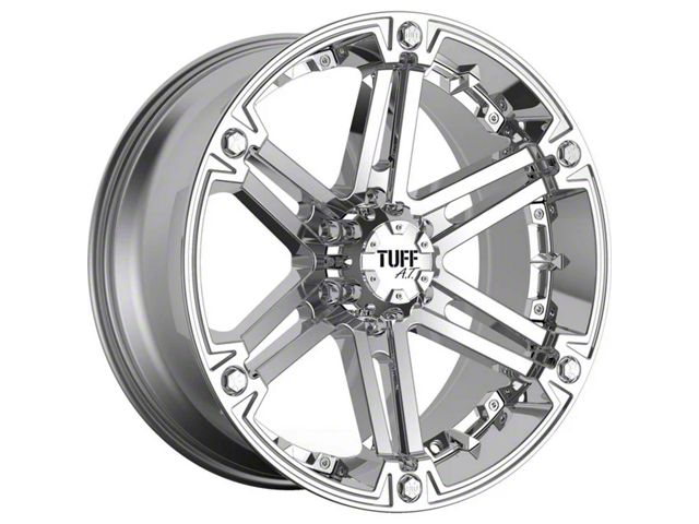 Tuff A.T. T01 Silver with Brushed Silver Face 6-Lug Wheel; 20x9; 10mm Offset (19-24 RAM 1500)