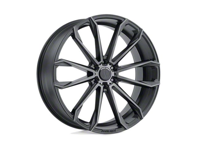 Tuff A.T. T2B Gloss Black with Milled Spokes 8-Lug Wheel; 26x14; -72mm Offset (06-08 RAM 1500 Mega Cab)