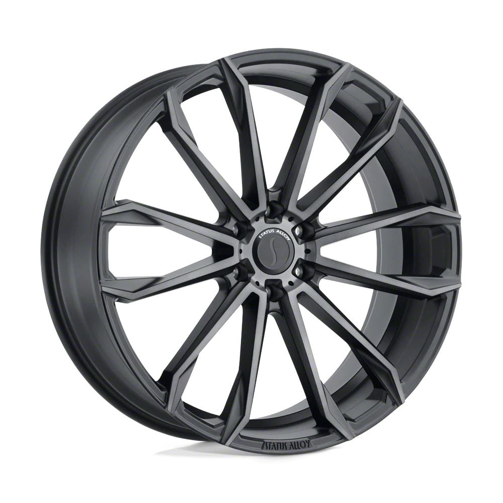 Tuff A.T. RAM 3500 T2B Gloss Black with Milled Spokes 8-Lug Wheel ...