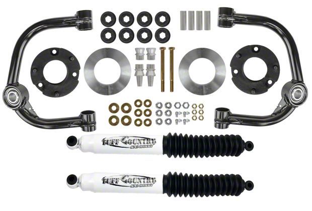 Tuff Country 3-Inch Front Uniball Upper Control Arm Suspension Lift Kit with SX8000 Shocks (21-24 4WD F-150 w/o CCD System, Excluding Raptor & Tremor)