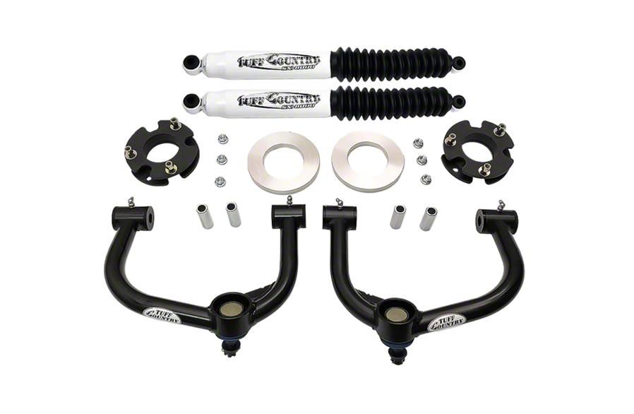 Tuff Country 3-Inch Upper Control Arm Front Suspension Lift Kit with SX8000 Shocks (21-24 4WD F-150 w/o CCD System, Excluding PowerBoost & Raptor)