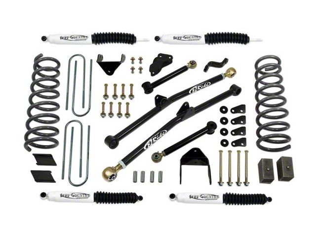 Tuff Country 4.50-Inch Long Arm Suspension Lift Kit with Coil Springs and SX8000 Shocks (09-13 4WD RAM 2500)