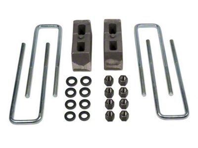 Tuff Country 3-Inch Rear Lift Block and U-Bolt Kit (07-24 4WD Sierra 1500)