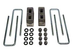 Tuff Country 3-Inch Rear Lift Block and U-Bolt Kit (07-25 4WD Silverado 1500)