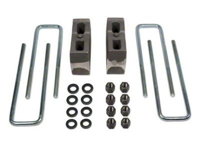 Tuff Country 4-Inch Rear Lift Block and U-Bolt Kit (07-25 4WD Silverado 1500)