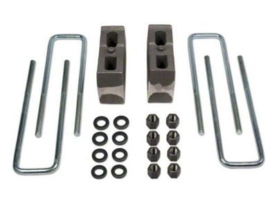 Tuff Country 4-Inch Rear Lift Block and U-Bolt Kit (07-24 4WD Silverado 1500)