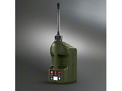 Tuff Jug 5-Gallon Jug with Auto Stop Spout and Black Storage Cap; Green 