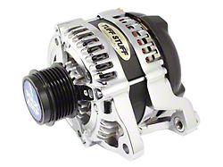 Tuff Stuff Performance Alternator with 6-Groove Pulley; 250 High AMP; Chrome (11-15 3.7L, 5.0L F-150)