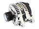 Tuff Stuff Performance Alternator with 6-Groove Pulley; 250 High AMP; Polished (11-15 3.7L, 5.0L F-150)