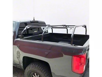 Tuff Stuff Overland Roof Top Tent Adjustable Bed Rack; 51-Inch; Black (Universal; Some Adaptation May Be Required)