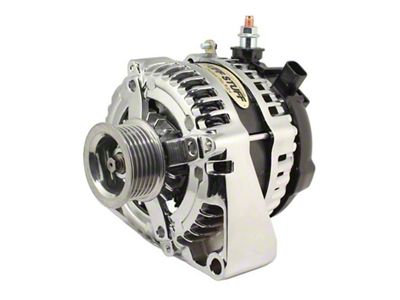 Tuff Stuff Performance 1-Wire LS Alternator with 6-Groove Pulley; 225 AMP; Chrome (Universal; Some Adaptation May Be Required)