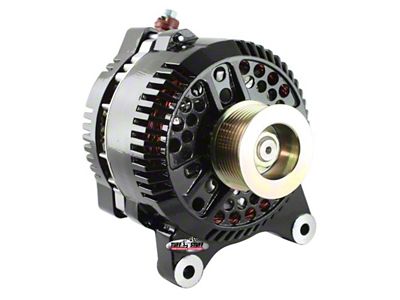 Tuff Stuff Performance Alternator with 8-Groove Pulley; 225 AMP; Black (97-02 4.6L F-150; 97-01 5.4L F-150)