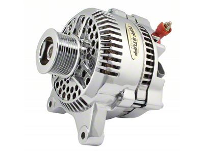 Tuff Stuff Performance Alternator with 8-Groove Pulley; 225 AMP; Chrome (97-02 4.6L F-150; 97-01 5.4L F-150)