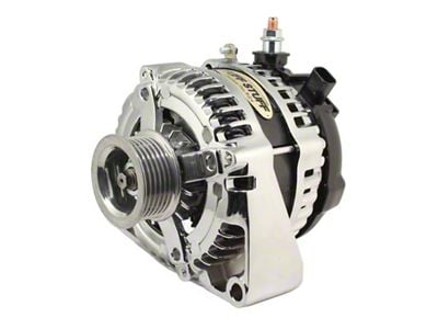 Tuff Stuff Performance 1-Wire LS Alternator with 6-Groove Pulley; 225 AMP; Chrome (Universal; Some Adaptation May Be Required)