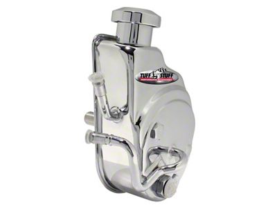 Tuff Stuff Performance Saginaw Style Power Steering Pump; Chrome (99-06 Silverado 1500)
