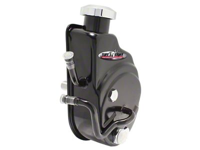 Tuff Stuff Performance Saginaw Style Power Steering Pump; Stealth Black (99-06 Silverado 1500)