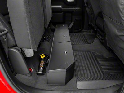 Tuffy Security Products Underseat Lockbox with Keyed Lock (19-24 Sierra 1500 Double Cab, Crew Cab)
