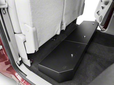 Tuffy Security Products Underseat Lockbox with Keyed Lock; Full Length (07-18 Silverado 1500 Crew Cab)