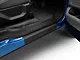 Front Door Sill Protection with F-150 Logo; TUF-LINER Black; Black and Blue (15-24 F-150)