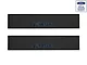 Front Door Sill Protection with F-150 Logo; Raw Carbon Fiber; Black and Blue (15-20 F-150)