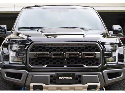 Front Grille Letter Overlays; Camouflage (17-20 F-150 Raptor)