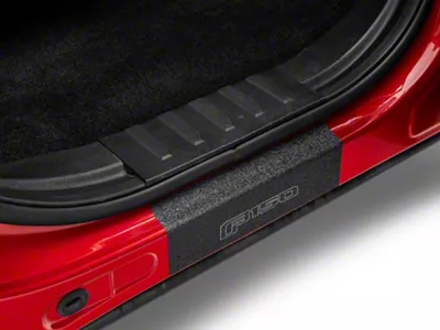Rear Door Sill Protection with F-150 Logo; TUF-LINER Black; Black and Gray (15-25 F-150 SuperCrew)