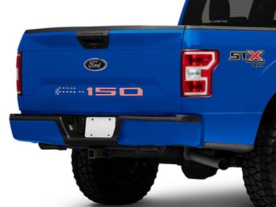 Tailgate Insert Letters; American Flag Edition (18-20 F-150 w/o Tailgate Applique)