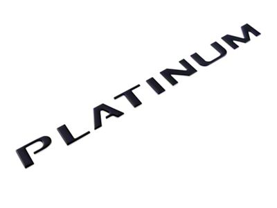 Tailgate Insert Letters; Gloss Black (15-17 F-150 Platinum)