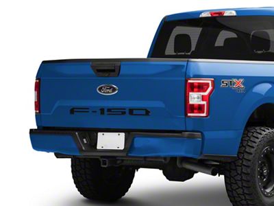 Tailgate Insert Letters; Gloss Black (18-20 F-150 w/o Tailgate Applique)