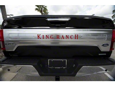 Tailgate Insert Letters; Gloss Red (18-20 F-150 King Ranch)