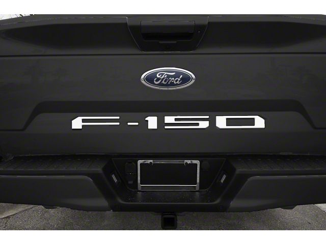 Tailgate Insert Letters; Gloss White (18-20 F-150 w/o Tailgate Applique)