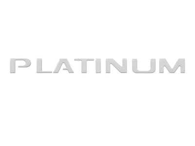 Tailgate Insert Letters; Gloss White (18-20 F-150 Platinum)