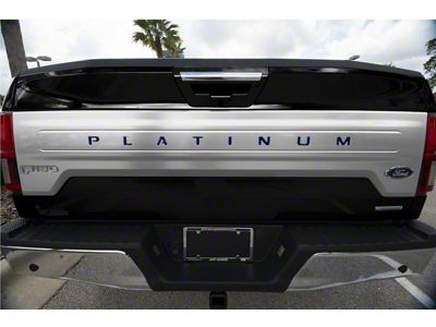 Tailgate Insert Letters; Lightning Blue (18-20 F-150 Platinum)
