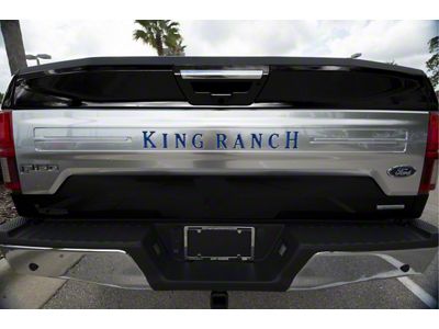 Tailgate Insert Letters; Lightning Blue (18-20 F-150 King Ranch)