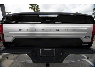 Tailgate Insert Letters; Liquid Chrome (15-17 F-150 Platinum)