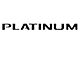 Tailgate Insert Letters; Matte Black (15-17 F-150 Platinum)